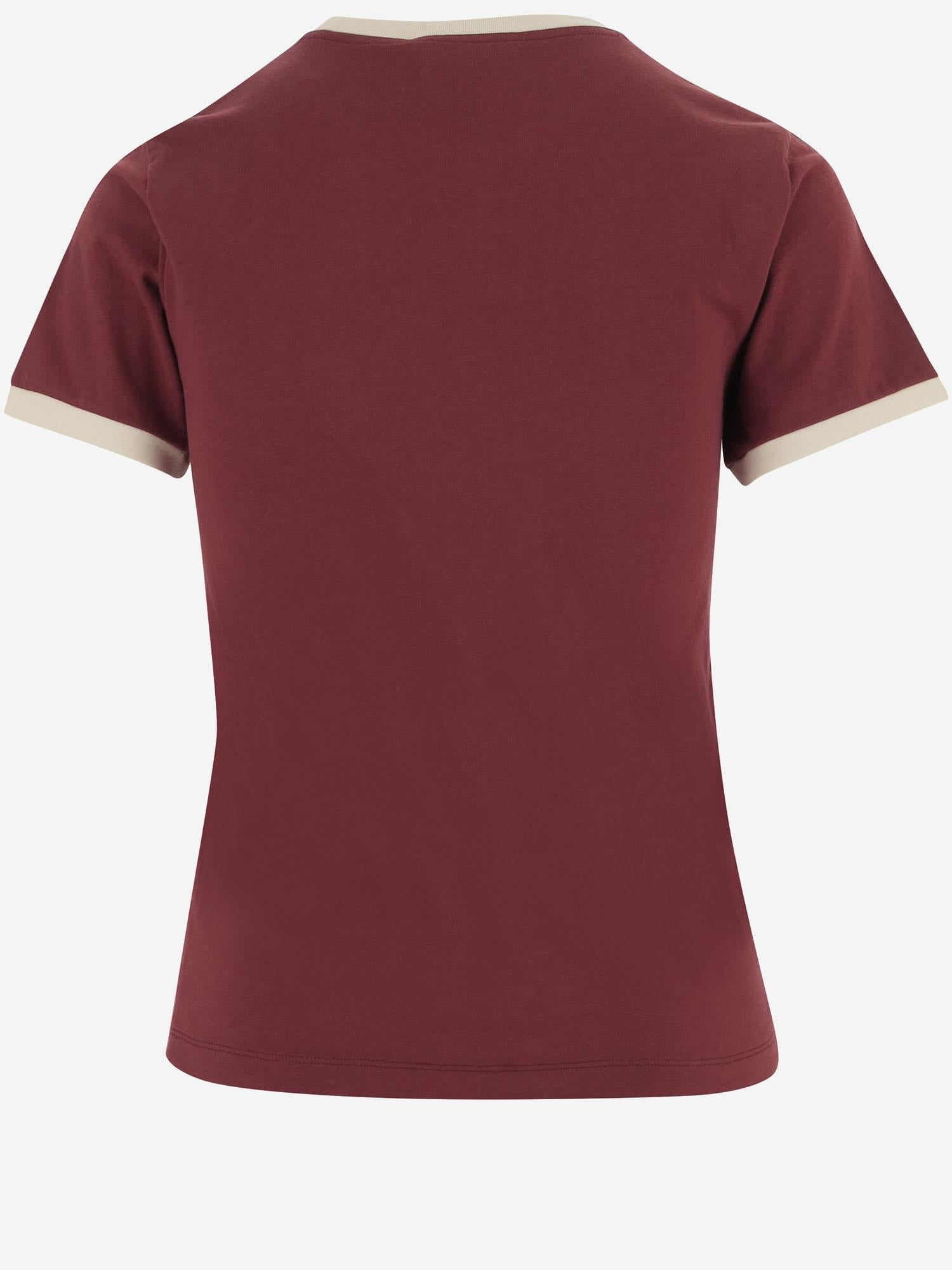 T-shirt in cotone con logo MJNA17 1841F0X61 MIU MIU 