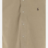 Camicia in velluto a coste beige 710P00518 004 POLO RALPH LAUREN 