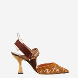 Slingback Colibrì in tessuto FF 8J8875 AWCXF1V8T FENDI 