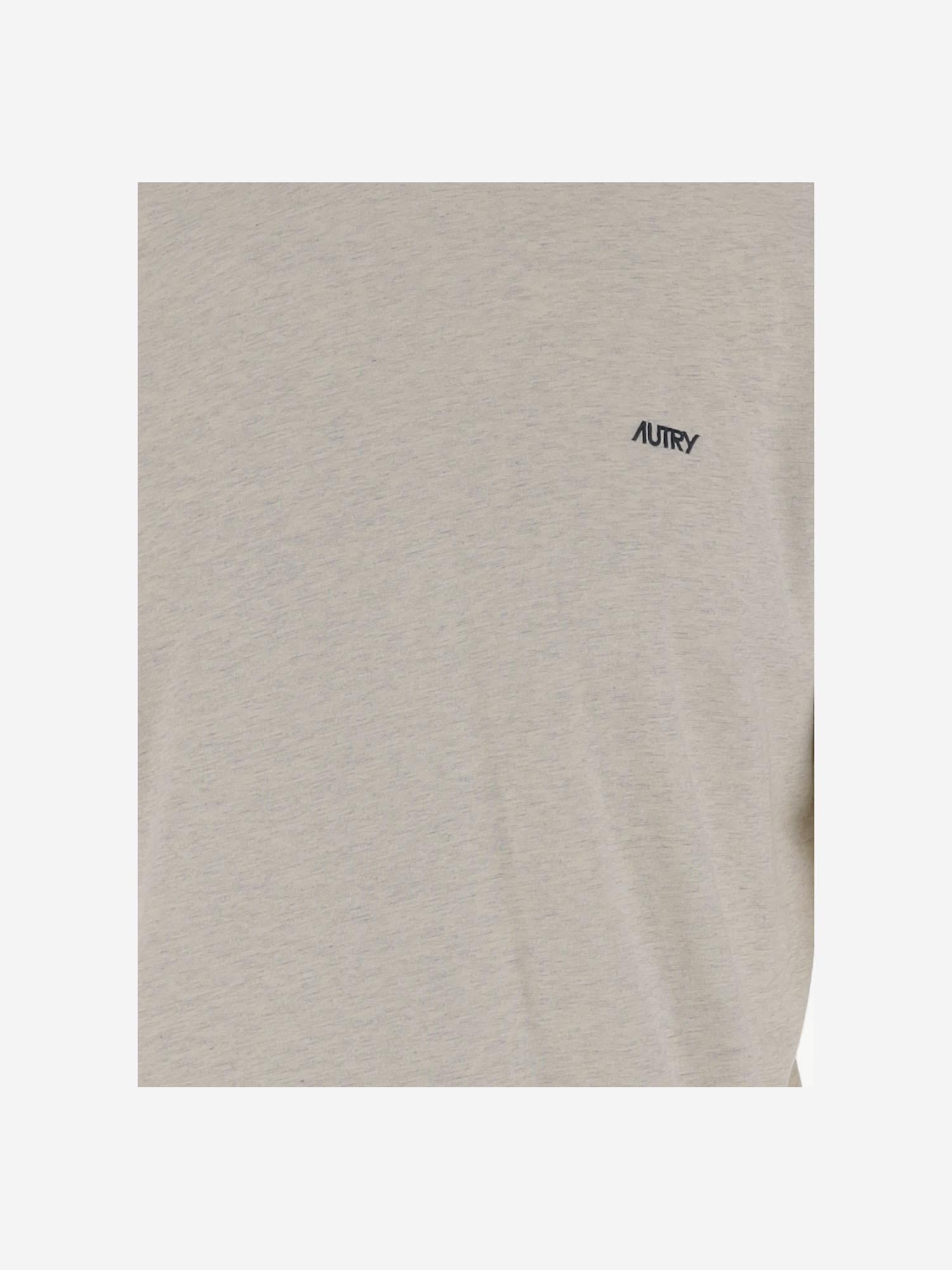T-SHIRT IN COTONE CON LOGO TSPMA7CM MELANGE AUTRY 