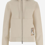 FELPA IN COTONE CON PATCH LOGO 8118582 NUTMEG BURBERRY 