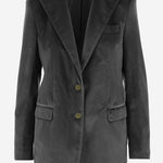 GIACCA MONOPETTO IN VELLUTO DI COTONE STRETCH JBERTHA16B 800020N1002 TAGLIATORE 