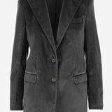 GIACCA MONOPETTO IN VELLUTO DI COTONE STRETCH JBERTHA16B 800020N1002 TAGLIATORE 