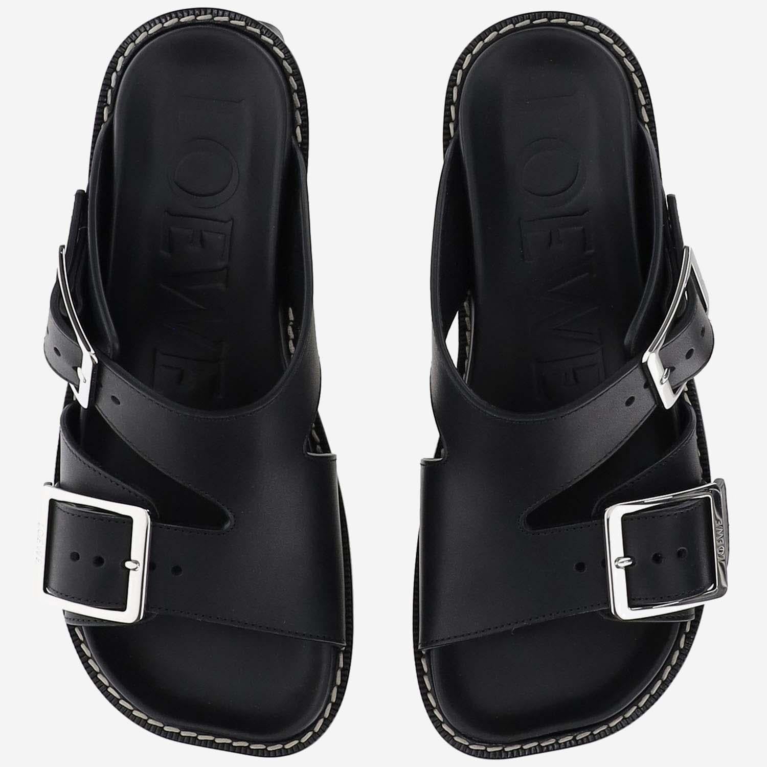 SABOT CON TACCO EASE IN PELLE DI VITELLO L814465X83 1100 LOEWE 