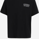 T-SHIRT IN COTONE CON STAMPA E LOGO AKJYTE 1036Black AMIRI KIDS 