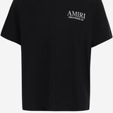 T-SHIRT IN COTONE CON STAMPA E LOGO AKJYTE 1036Black AMIRI KIDS 