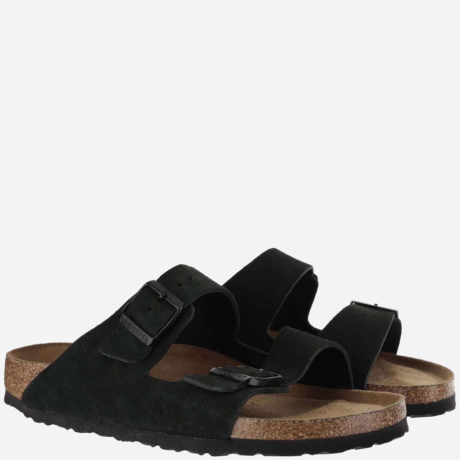 SANDALI ARIZONA IN SUEDE 951323 BLACK BIRKENSTOCK 