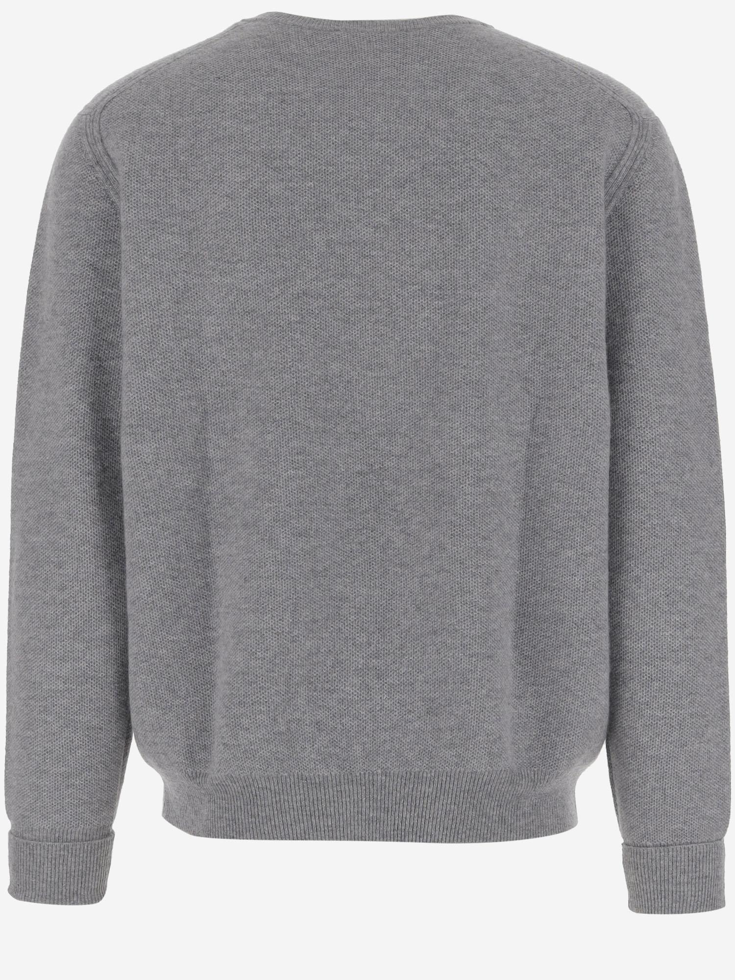 MAGLIONE IN CASHMERE U110WS SLATE OLIVER LATTUGHI 