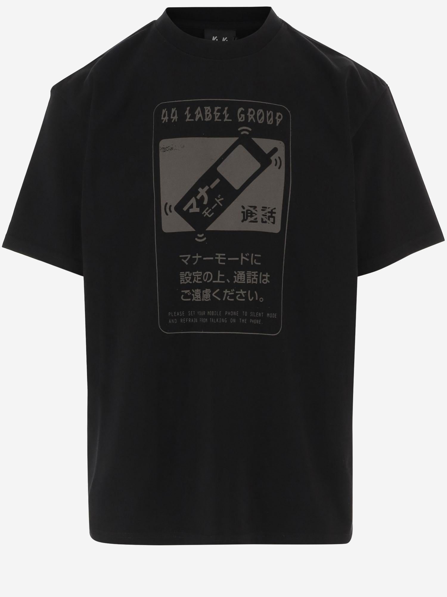 T-SHIRT IN COTONE CON STAMPA B0030556 FA706P768 44 LABEL GROUP 