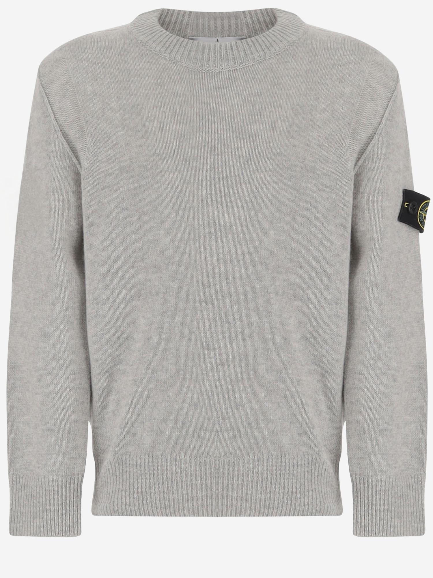 MAGLIONE IN MISTO LANA E VISCOSA 5100002 S00M1V0M64 STONE ISLAND KIDS 