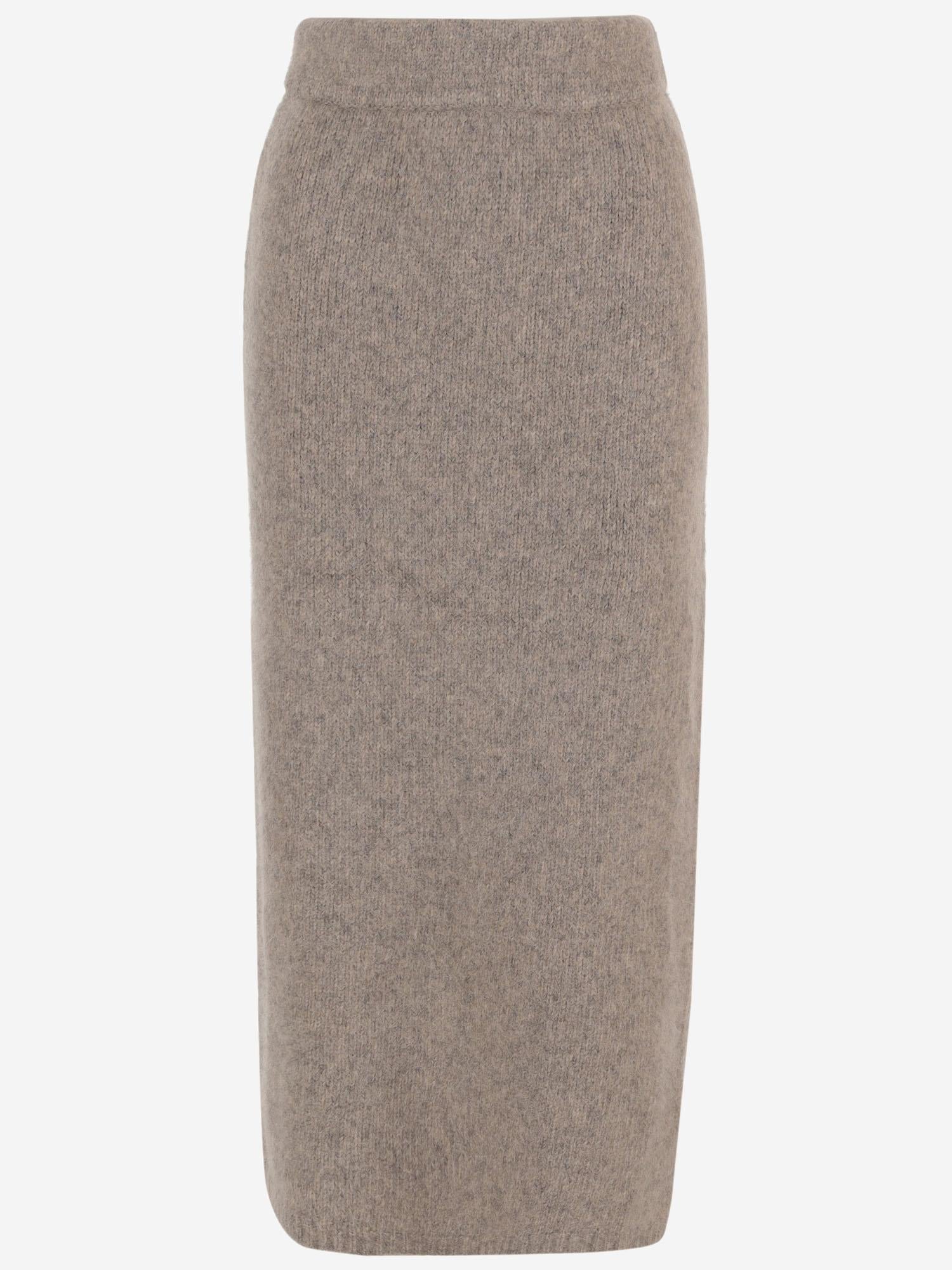 GONNA LUNGA IN MISTO LANA AW25B2476Y222 ASH LAUREN MANOOGIAN 