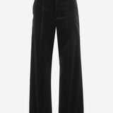 PANTALONI IN VELLUTO DI COTONE 7V0RBO00 B480NO VALENTINO 