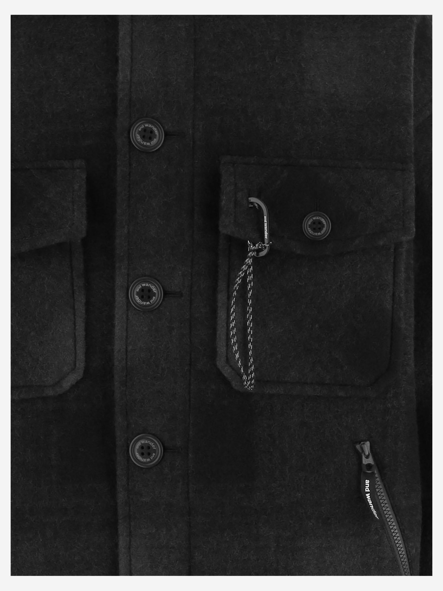 GIUBBOTO in misto lana 5745283052 010 AND WANDER 