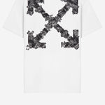 T-SHIRT IN COTONE CON LOGO 44MAA027S26J007100 1000 OFF-WHITE 