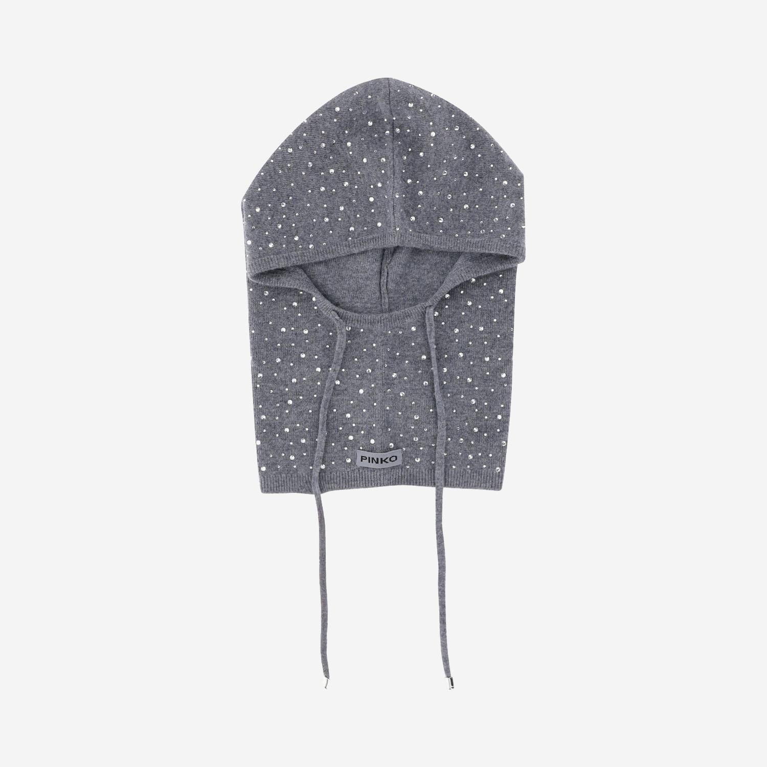 Balaclava in lana con cristalli 106005 A2YYI12 PINKO 