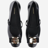 BALLERINE NEW VARA PLATE ZINA 005NERONERONERO SALVATORE FERRAGAMO 