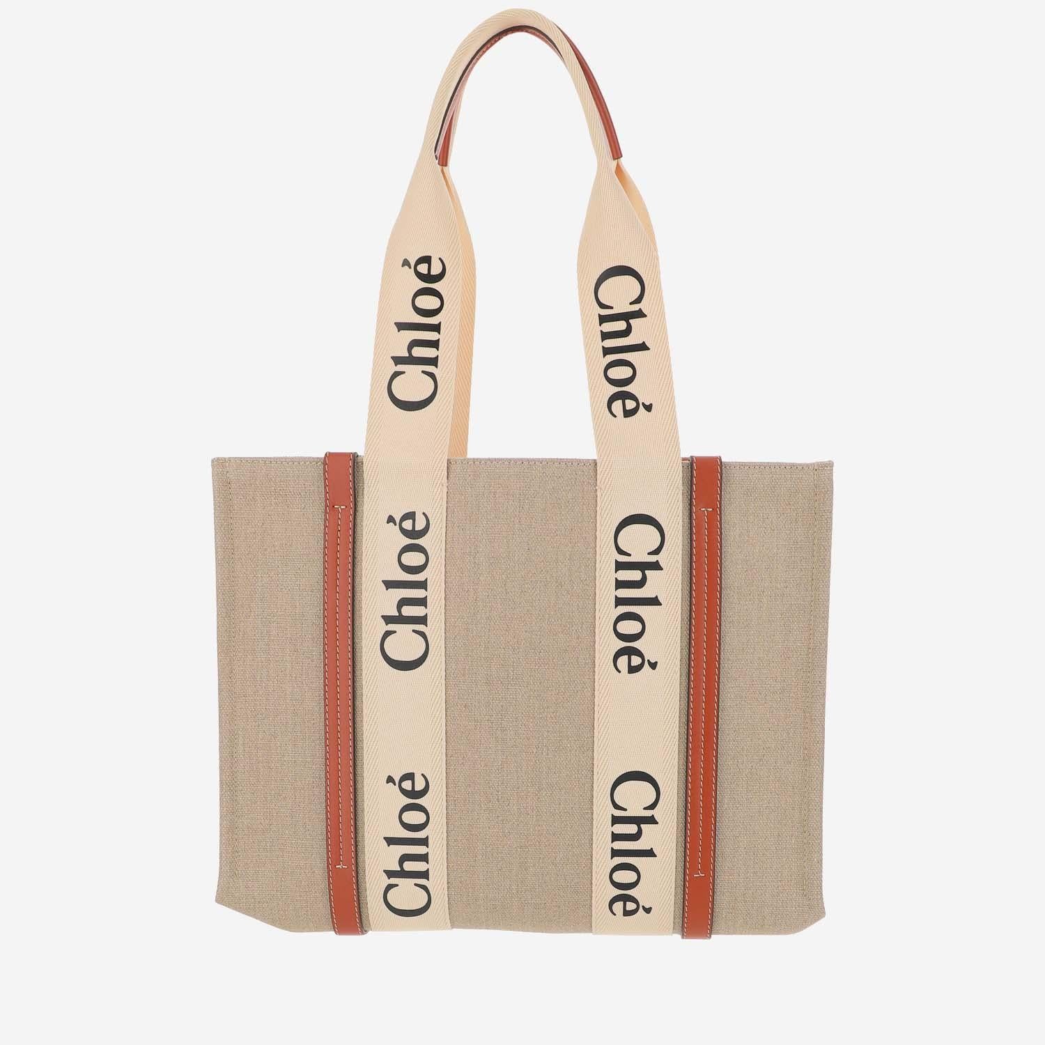 BORSA TOTE MEDIA WOODY CHC22AS383I26 90U CHLOE 