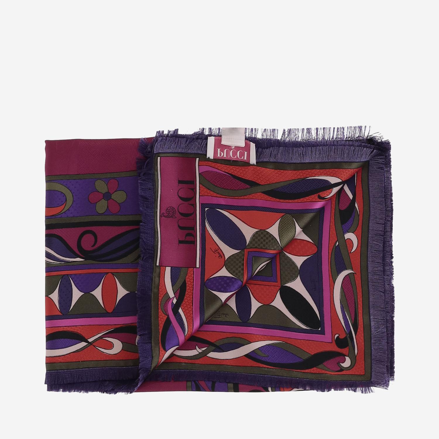 Foulard in seta con stampa 5UGB80 5UC222 EMILIO PUCCI 