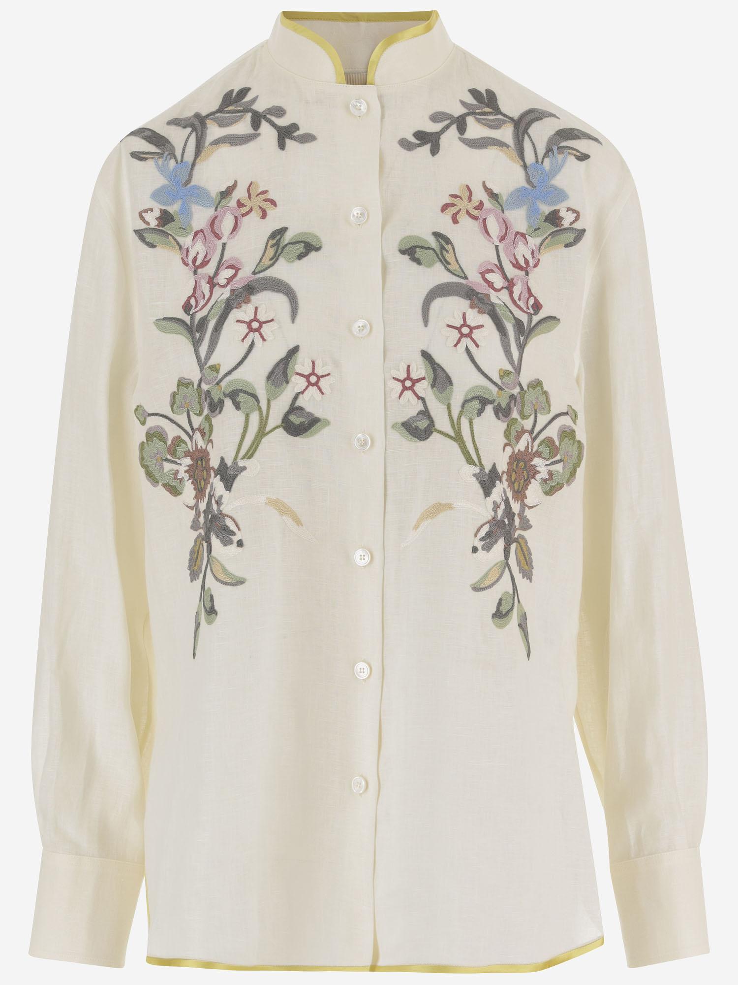 Camicia in lino 8B3AB826 9M4AM0 VALENTINO 