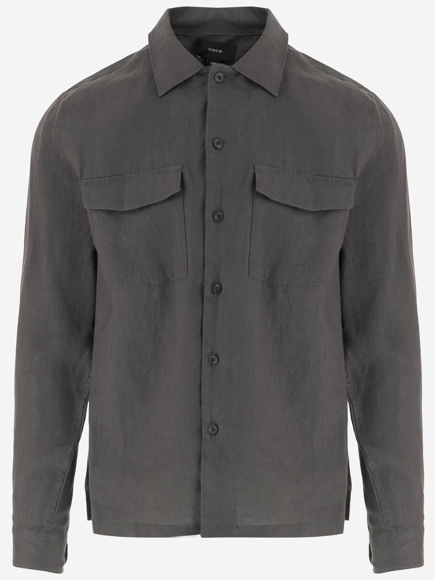 CAMICIA in lino M15161606 037SLA VINCE 