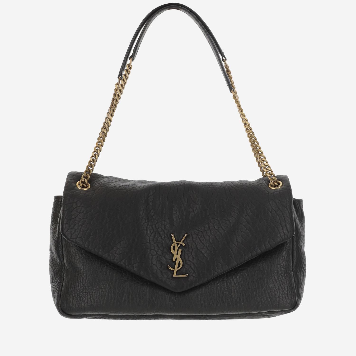 BORSA CALYPSO LARGE IN PELLE DI AGNELLO 777399 AACYT1000 SAINT LAURENT 