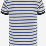 T-SHIRT IN COTONE CON MOTIVO A RIGHE E LOGO 6B3MG24P961 CR1 VALENTINO 