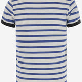 T-SHIRT IN COTONE CON MOTIVO A RIGHE E LOGO 6B3MG24P961 CR1 VALENTINO 