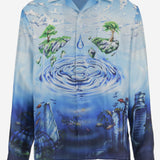 CAMICIA IN SETA CON STAMPA GRAFICA MSP26SH006 01 CASABLANCA 