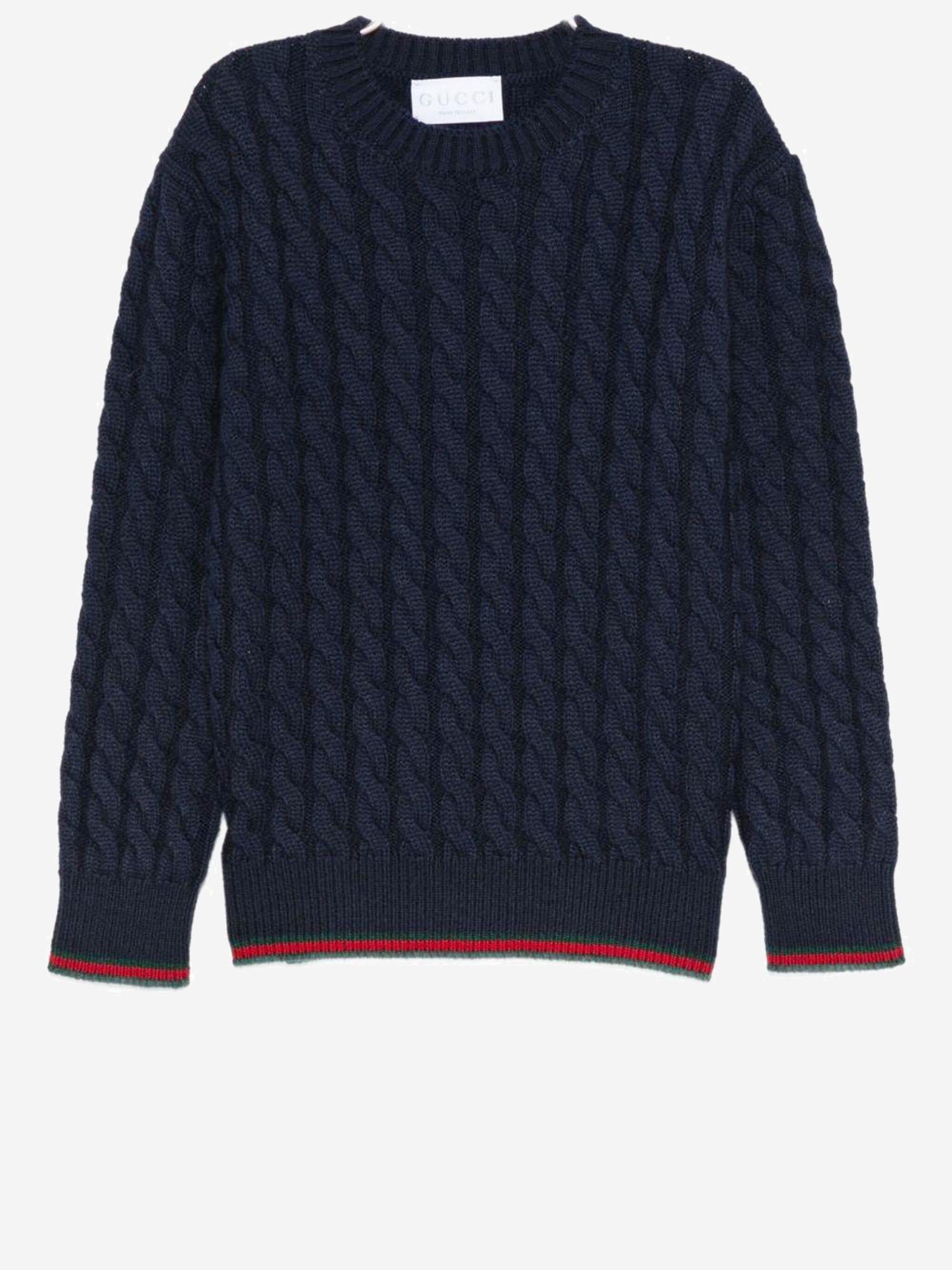 MAGLIONE IN LANA CON DETTAGLIO WEB 823229 XKEWQ4180 GUCCI KIDS 