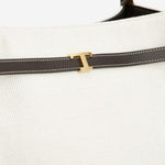 BORSA SHOPPING MEDIA IN CANVAS E PELLE XBWTIMAT300U6J 043X TODS 