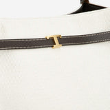 BORSA SHOPPING MEDIA IN CANVAS E PELLE XBWTIMAT300U6J 043X TODS 