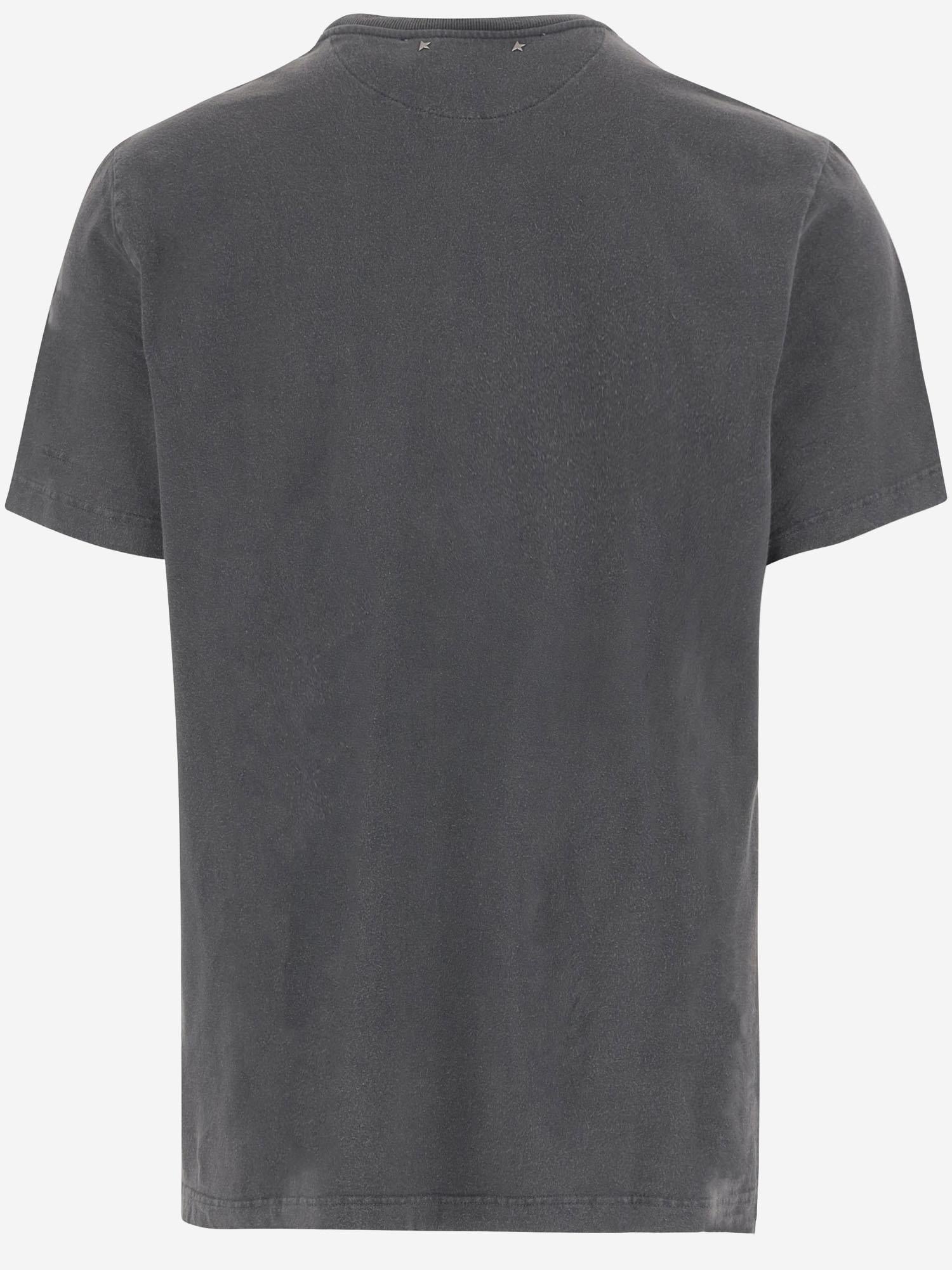 T-SHIRT IN COTONE CON LOGO GMP01220 P00067160318 GOLDEN GOOSE 