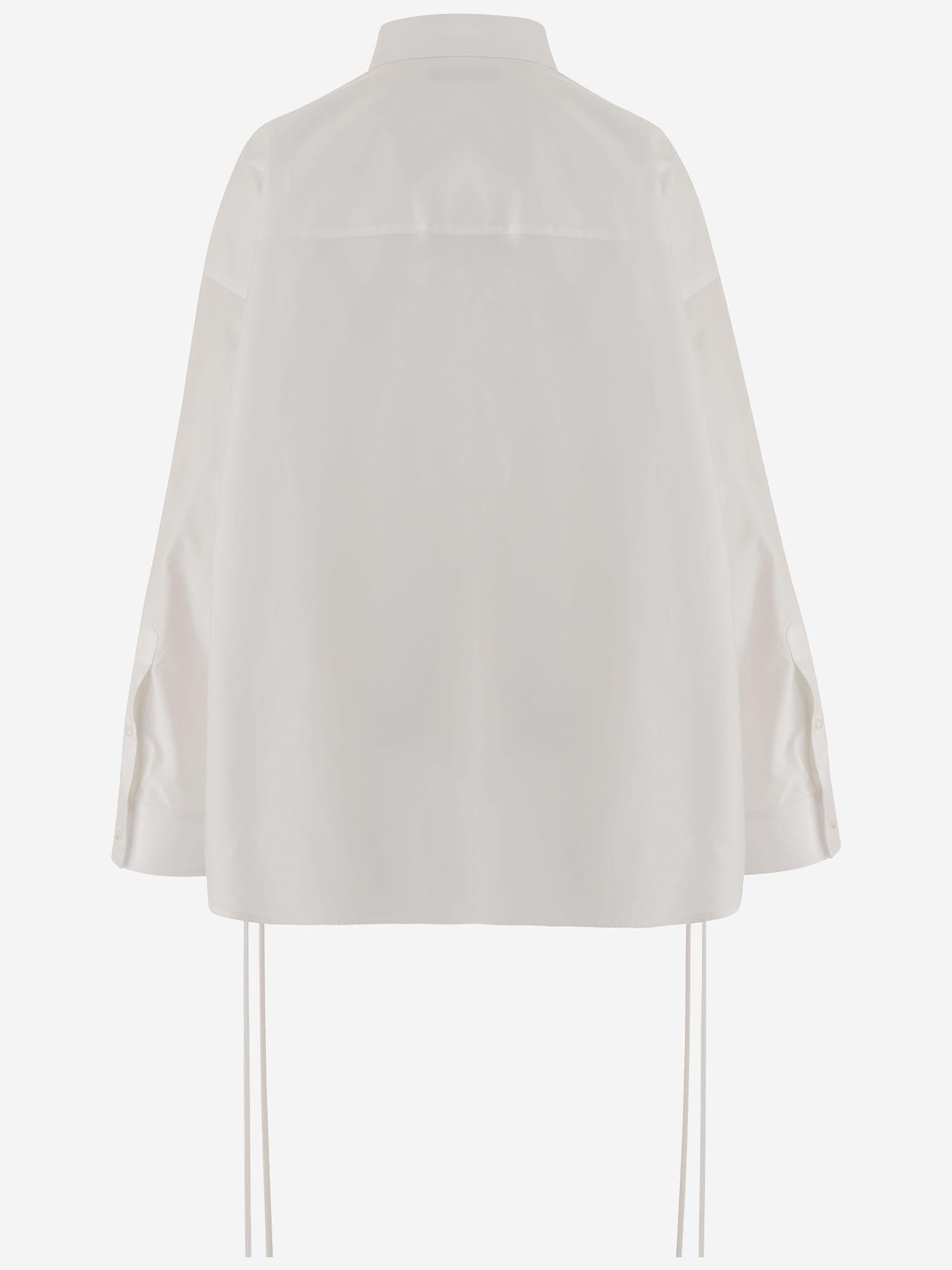 CAMICIA IN COTONE CON LACCI 857835 TRM289000 BALENCIAGA 