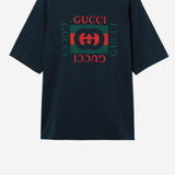 T-SHIRT IN COTONE CON STAMPA LOGO 784361 XJGKA4735 GUCCI 