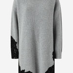 Abito corto in maglia con pizzo 105504 A2R1II2 PINKO 