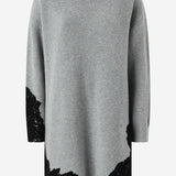 Abito corto in maglia con pizzo 105504 A2R1II2 PINKO 