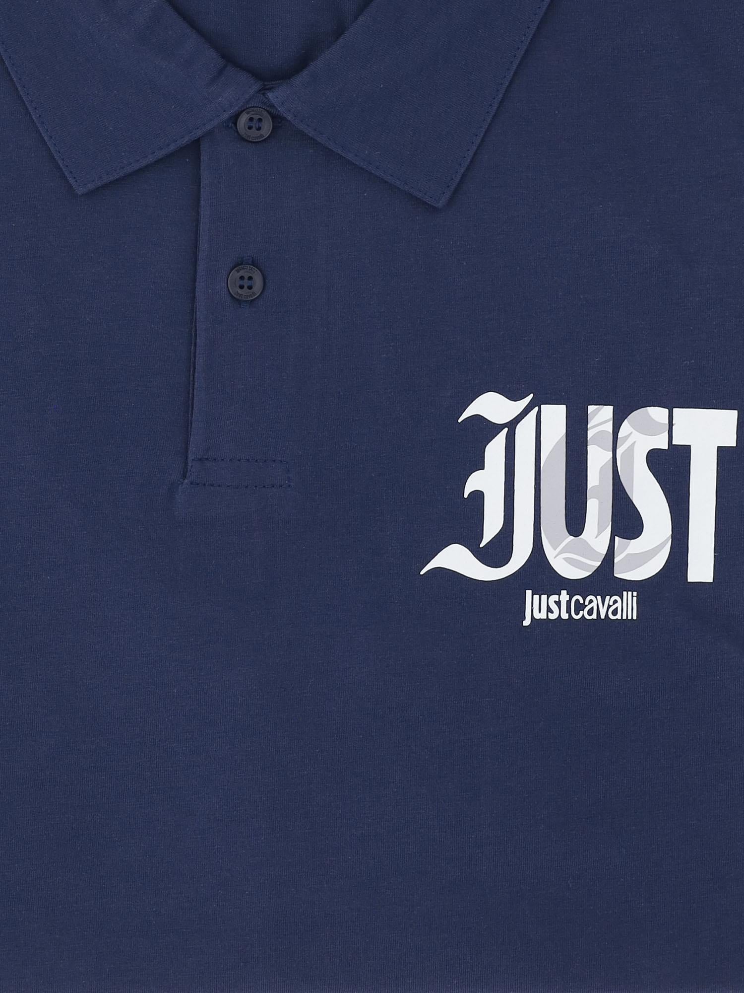 POLO IN COTONE CON LOGO 80OAGT28 CJ500204 JUST CAVALLI 