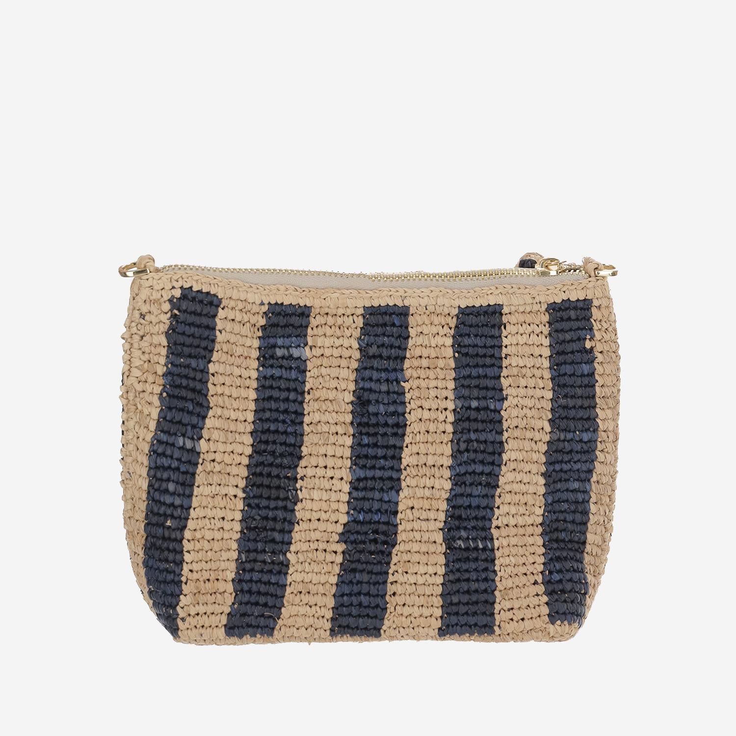 POCHETTE IN RAFIA CON LOGO RAFP001 02766L MC2 SAINT BARTH 