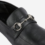 MOCASSINI IN PELLE CON MORSETTO 867507 AAGEH1000 GUCCI 