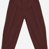 PANTALONI IN COTONE CON VOLANT DECORATIVO 25W150 MELANZANA 1+ IN THE FAMILY KIDS 