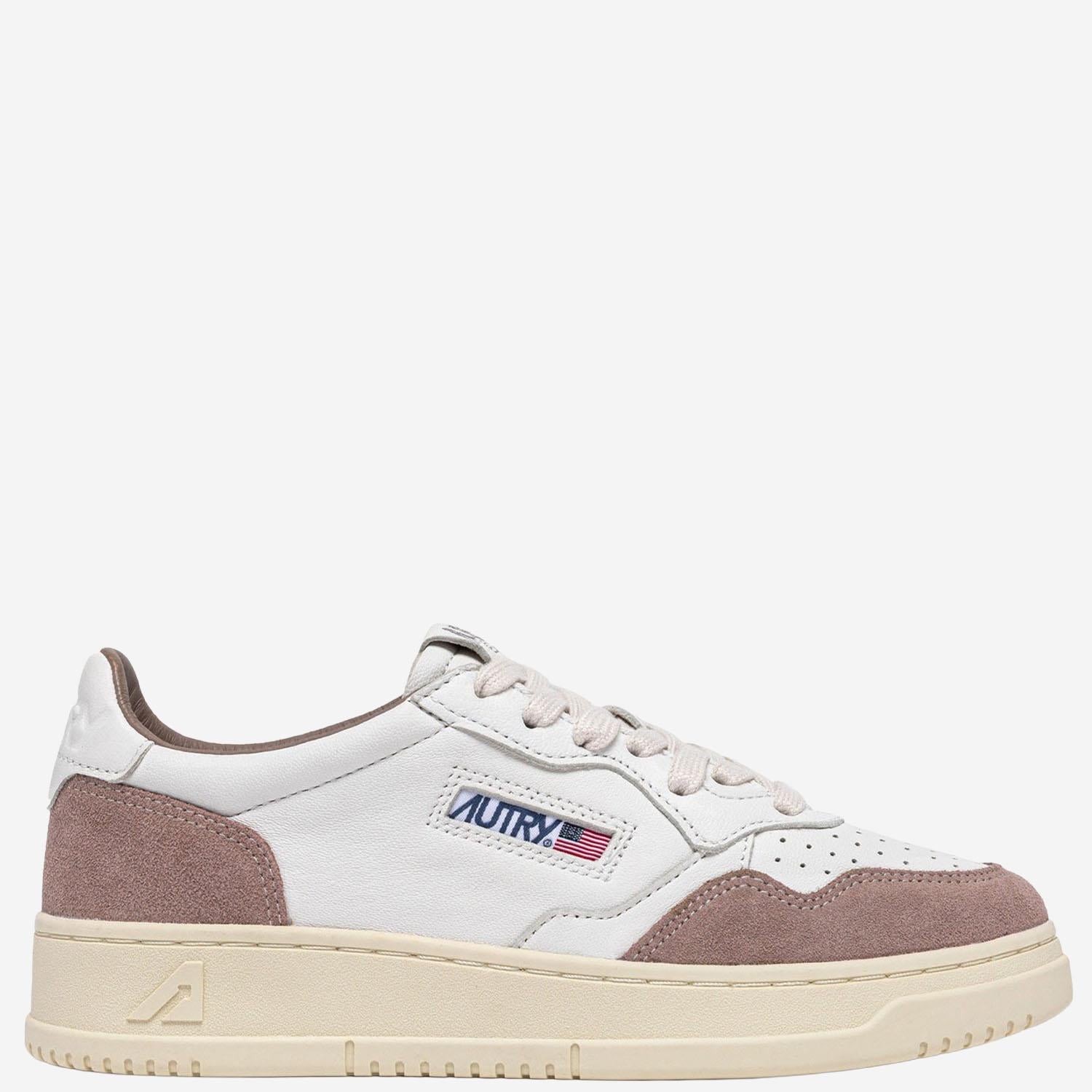 SNEAKERS MEDALIST LOW IN PELLE AULWFT04 SOFLEASUEWHTROSEC AUTRY 