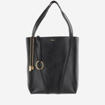 TOTE BAG CHLOÉ SPIN IN PELLE GRANATA CHC25SS811N84 001 CHLOE 