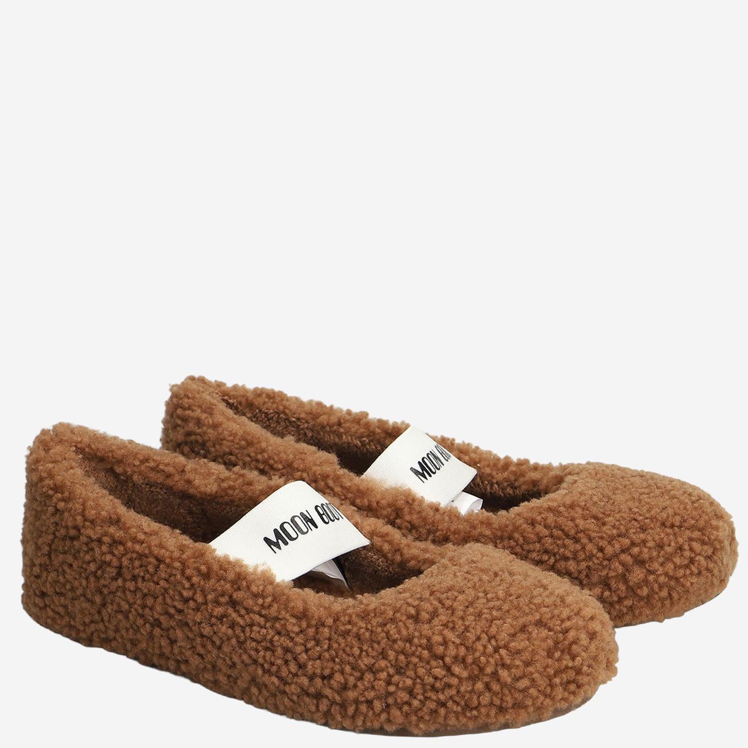 BALLERINE IN SHEARLING CON LOGO 2400010 M008 MOON BOOT 