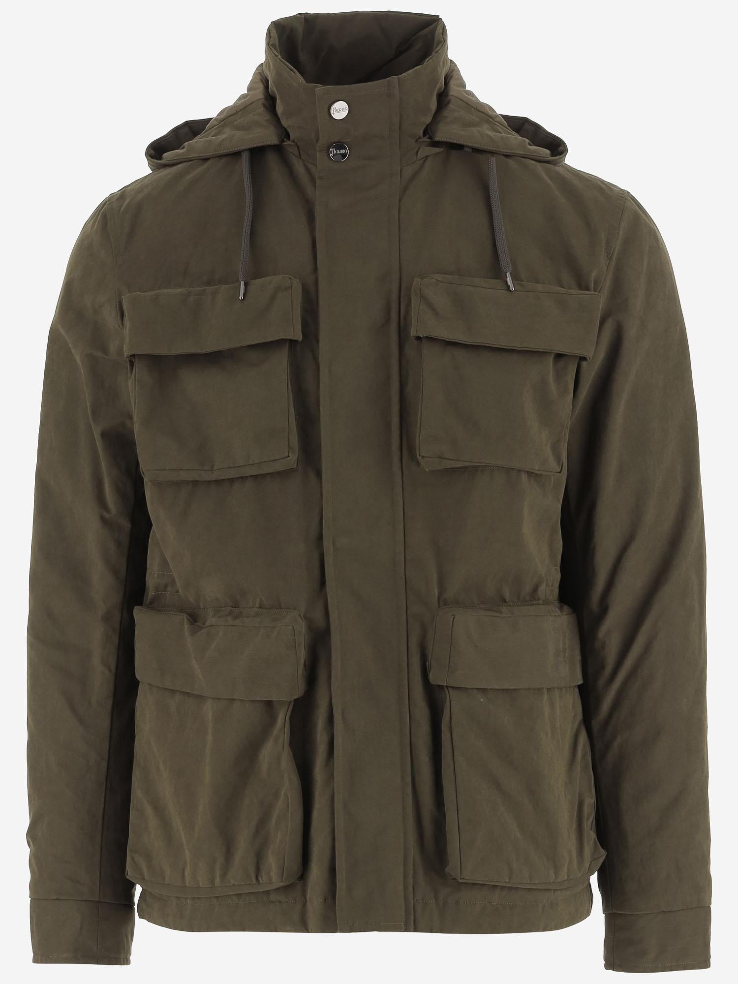 GIUBBOTTO IN MISTO COTONE PI001250U 13800Z7740 HERNO 