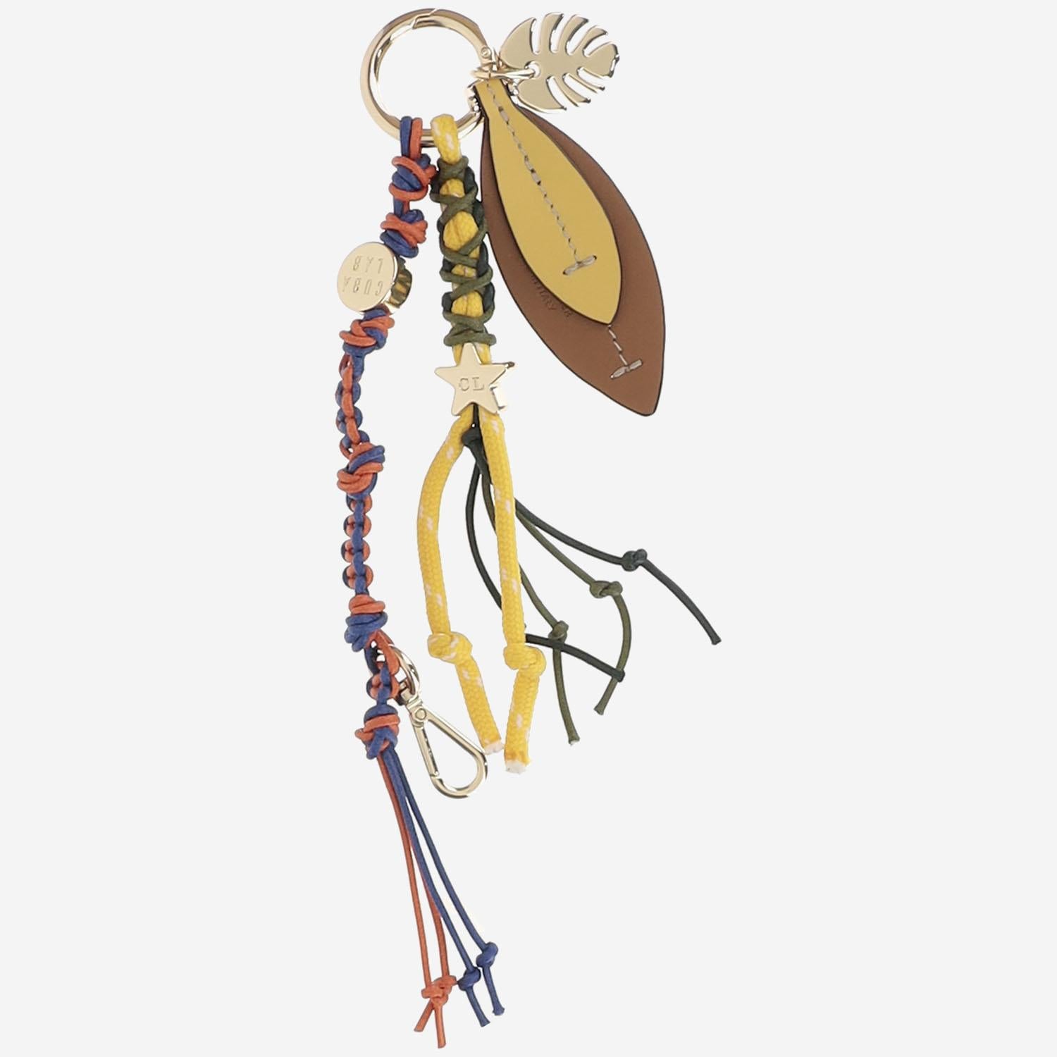 PORTACHIAVI IN PELLE E TESSUTO KEYCHAINMALANGA CITRUS CUBA LAB 