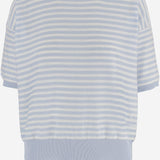 MAGLIA IN COTONE A RIGHE R2N110 123 BRUNO MANETTI 