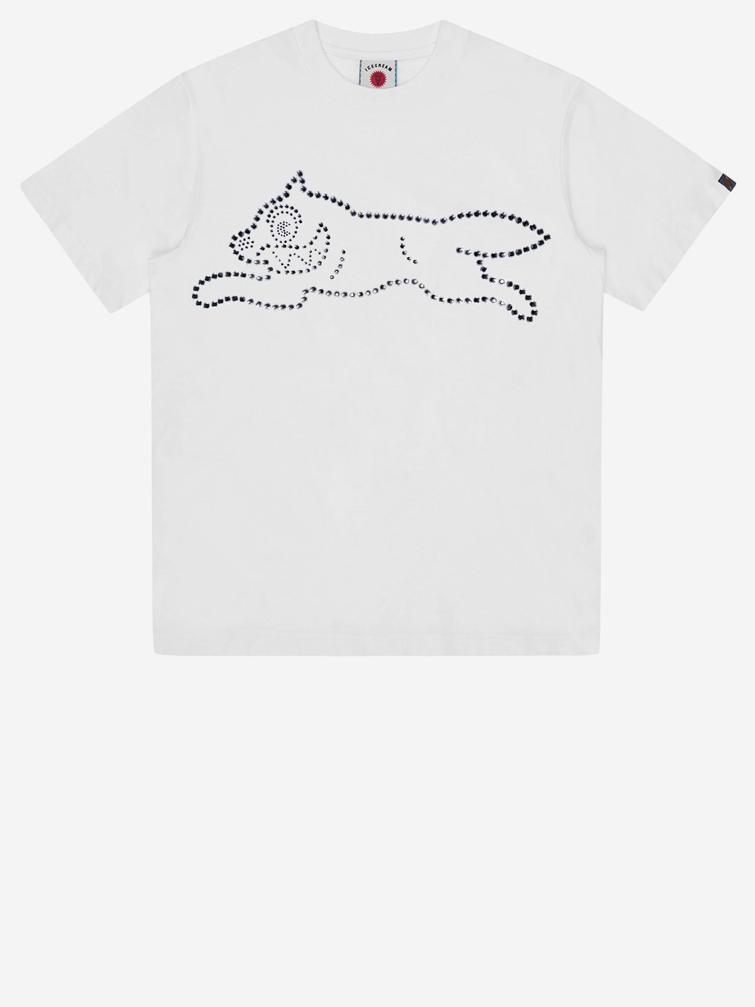 T-SHIRT IN COTONE CON LOGO IC26178 WHITE ICECREAM 