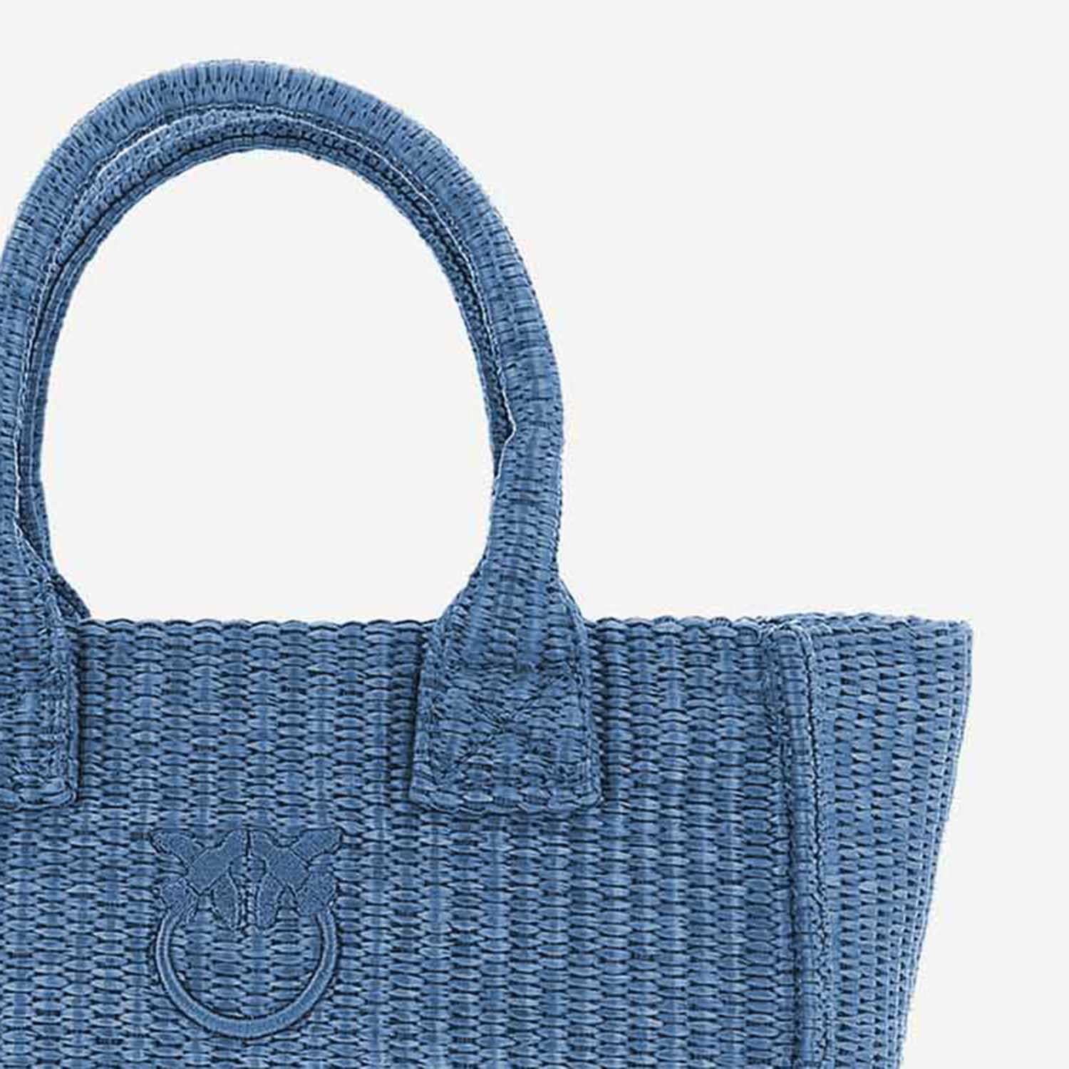 BORSA SHOPPING IN RAFIA 106832 A39YE5Y PINKO 