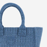 BORSA SHOPPING IN RAFIA 106832 A39YE5Y PINKO 