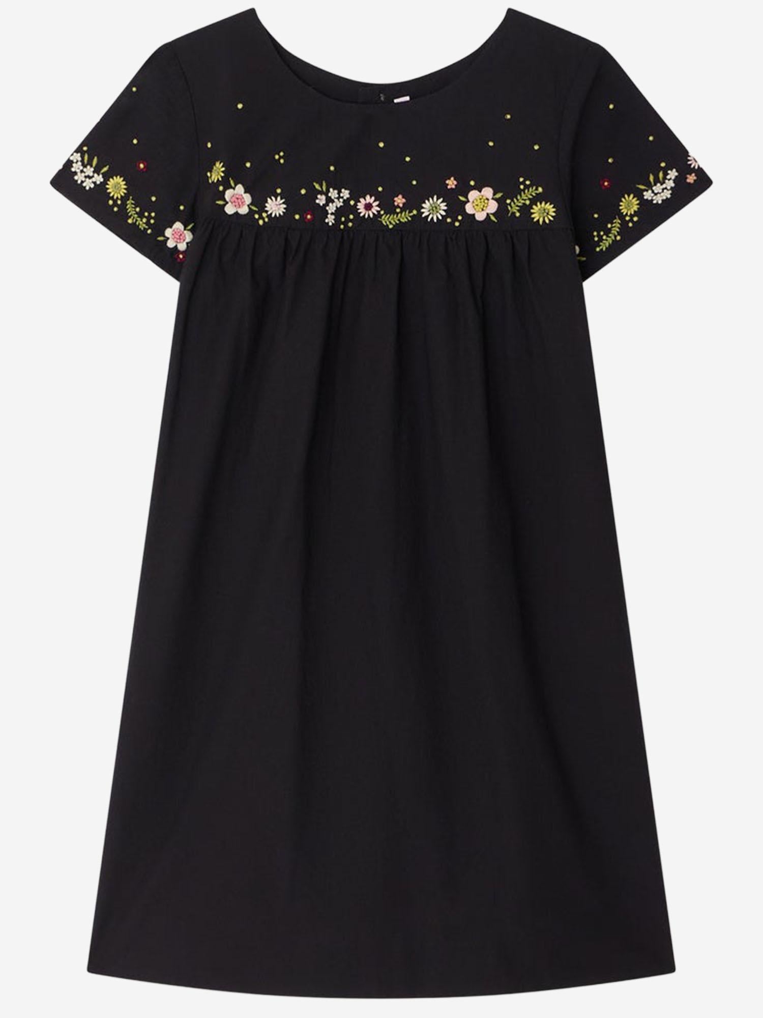 ABITO IN COTONE CON RICAMO FLOREALE S06GDRW00004 199A BONPOINT KIDS 